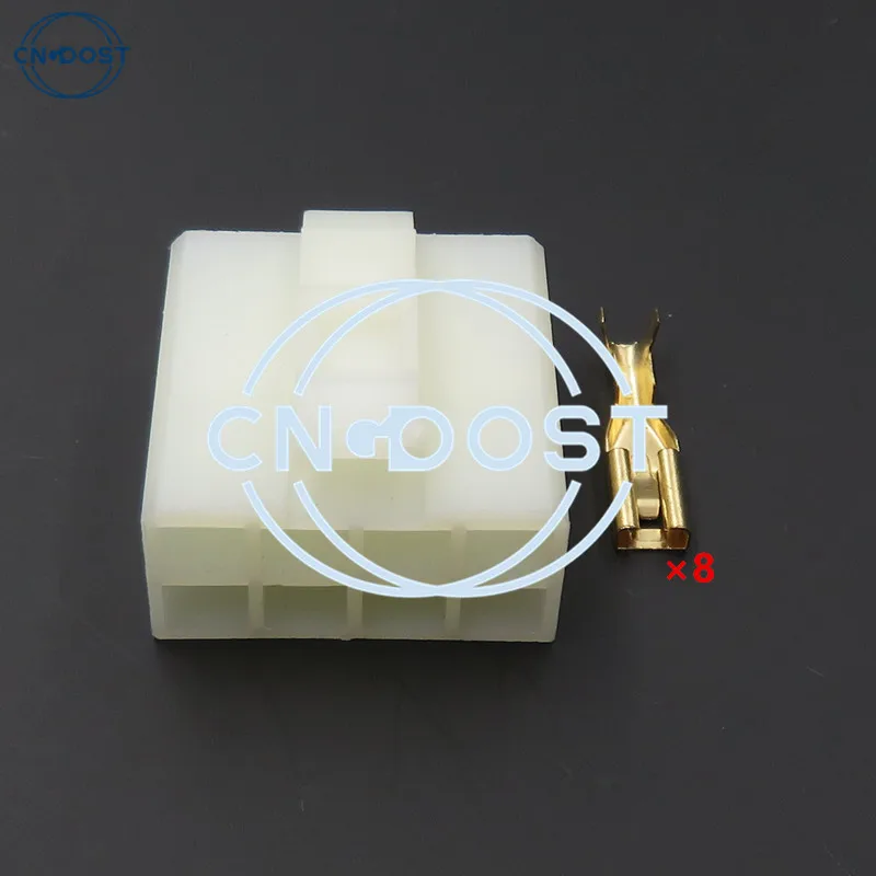 

1 Set 8 Hole 3.5 Series White Car Plug Automobile Unsealed Connector Electric Cable Plastic Houing Adapter