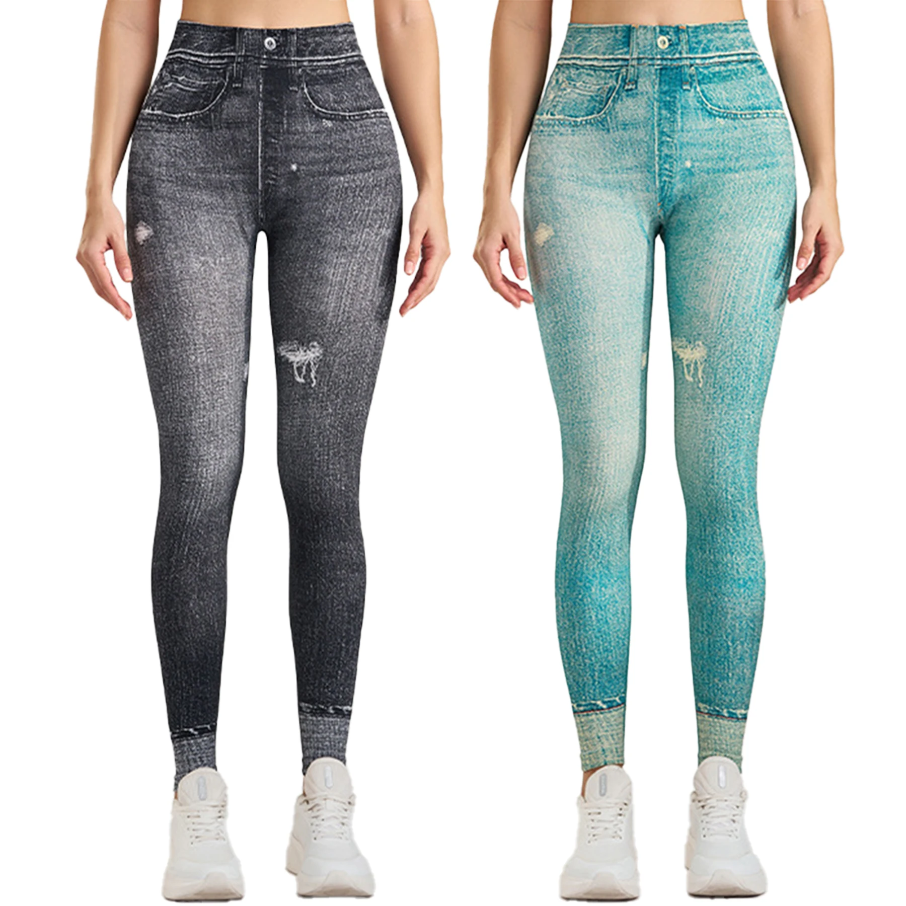 2 pieces green black