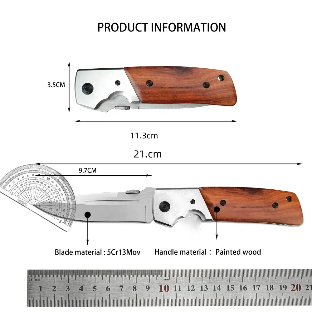 Colored Wood Folding Pocket Knife 6