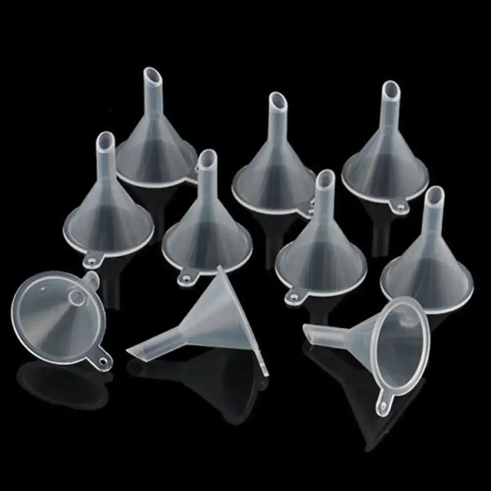 Mini Transparent Funnel Small Mouth Liquid Oil Hopper Plastic Gadgets
