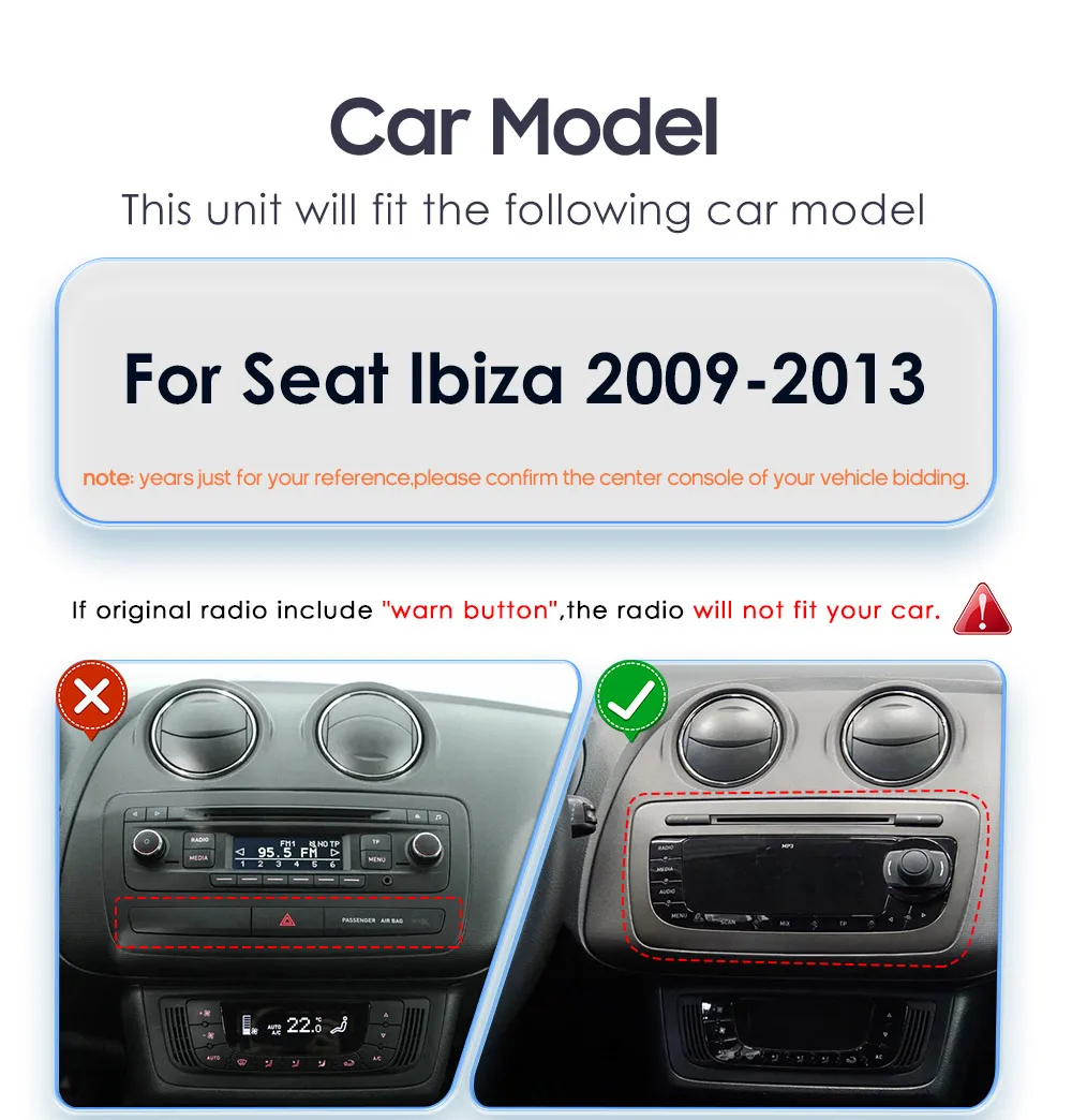 8G 128G CarPlay Android Auto Autoradio für Seat Ibiza 6j 2009-2013 2010 GPS Intelligente Systeme Stereo Multimedia Autoradio 6115 – Detail 3