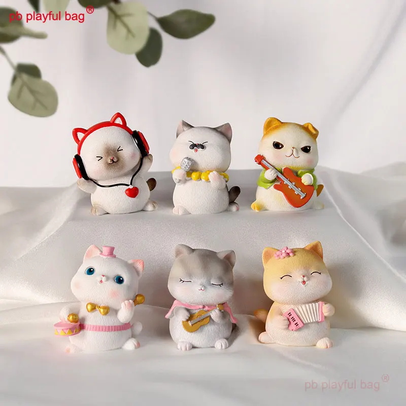 

PB игривая сумка, креативная Милая мультяшная модель Кота, модель автомобиля, настольное украшение, детские игрушки, подарок, мультяшное животное ZG93