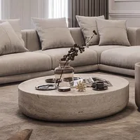 Modern Round Side Table Clear Japanese Industrial Simple Cute Space Saving Coffee Table Unique Mesas Bajas Living Room Furniture 2