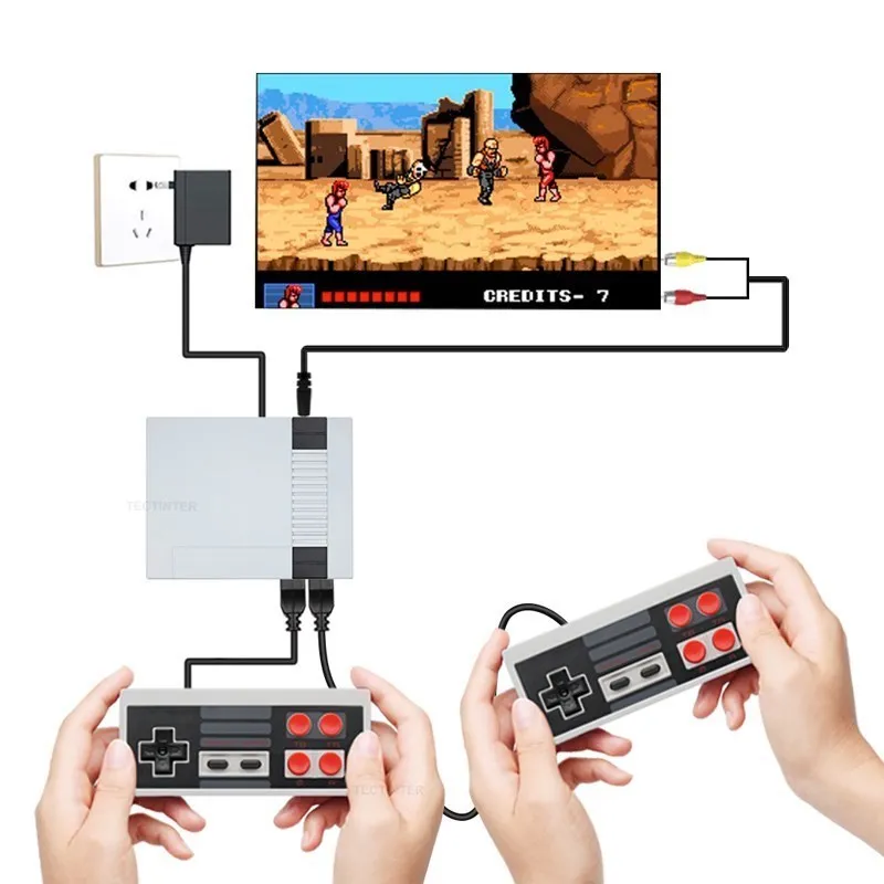 Console de jogos retrô com 2.5/260 jogos clássicos, mini consola, videogame  portátil para crianças - AliExpress