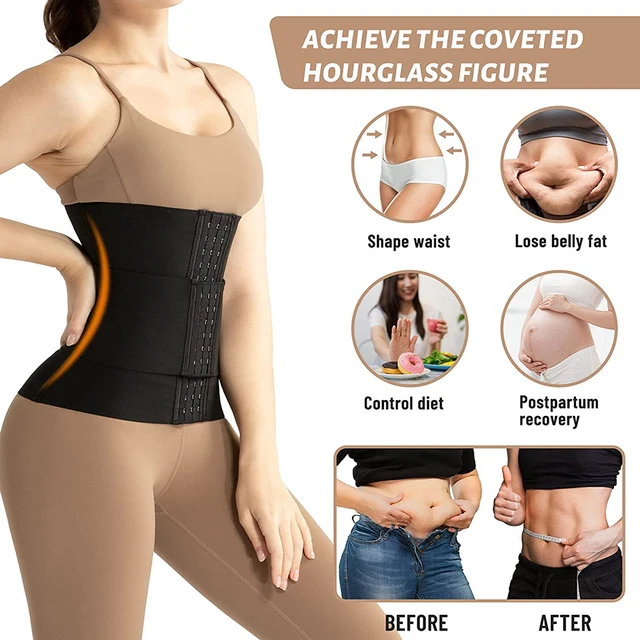 Lilvigor Women Postpartum Shapewear Bodysuit Side Zipper Latex Full Body  Shaper Slimming Fajas Corset Girdle