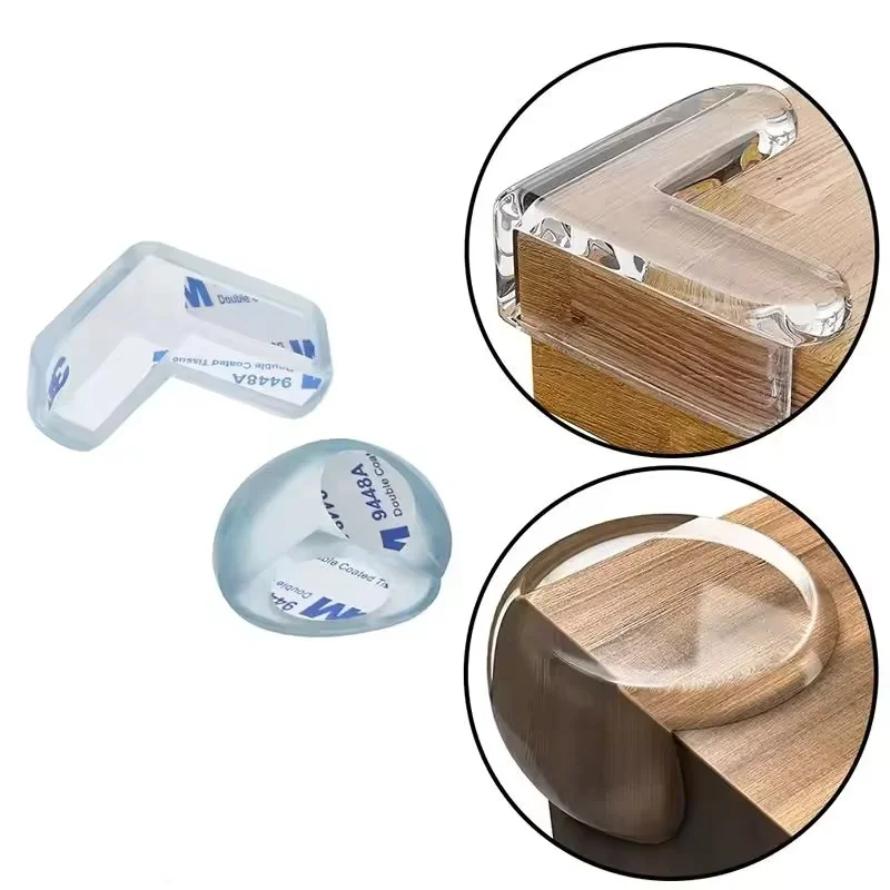 Soft and Durable Rubber Corner Protectors for Enhanced Table Safety, Set of 16