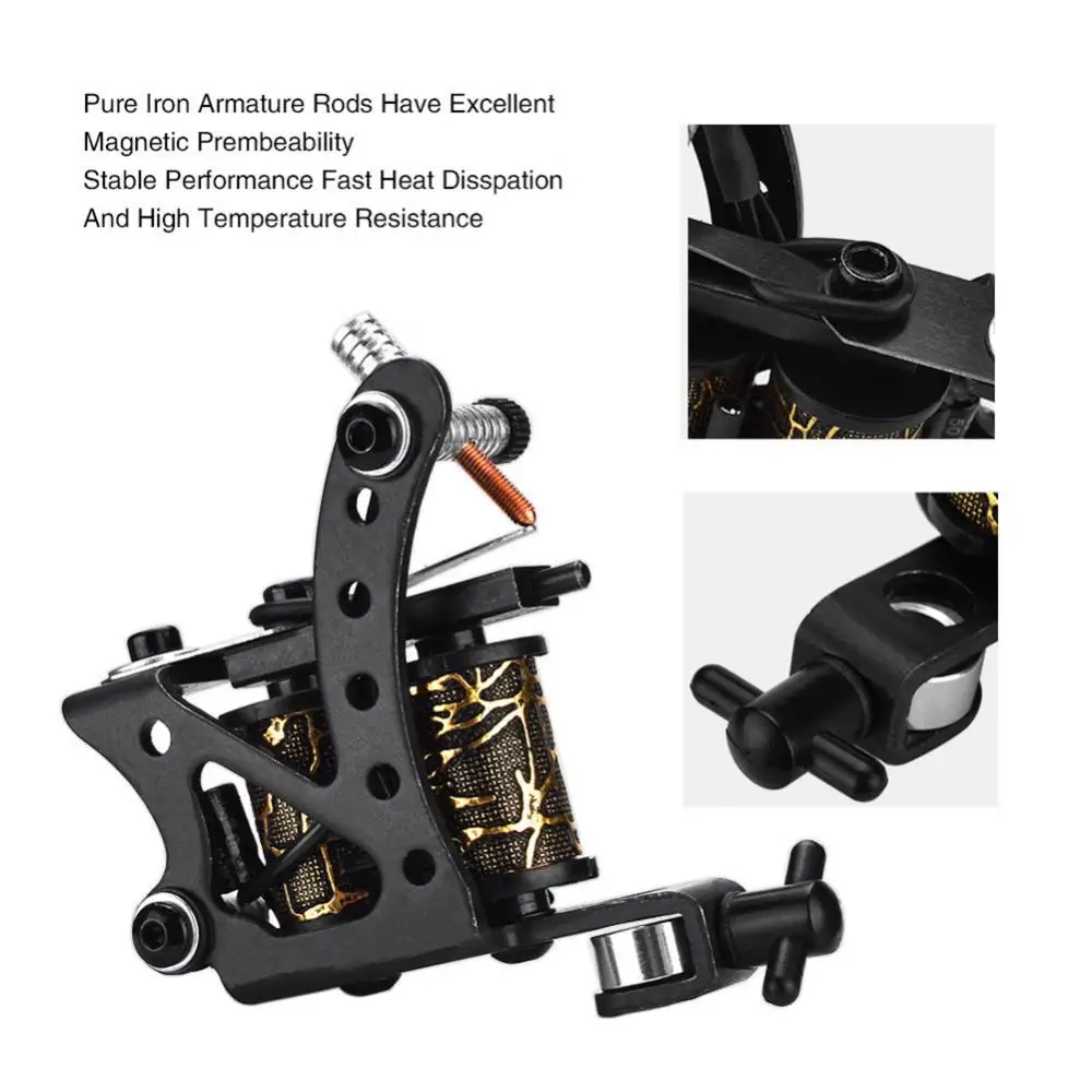 

Rotary 8 Warps Coils Tattoo Machine Motor Liner Shader Beginner Beauty Care Tool
