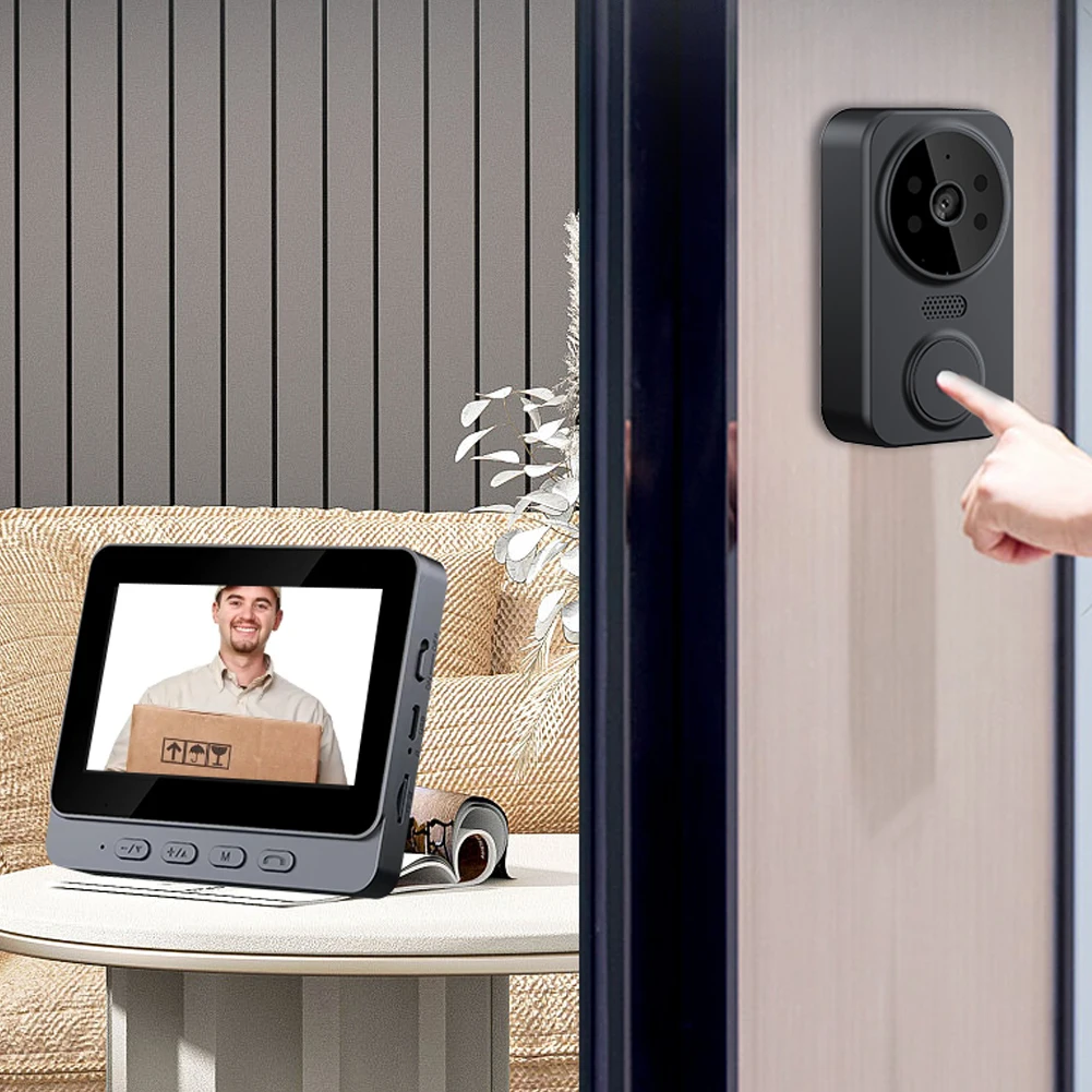 Description Picture 5 of itemVideo Intercom Door Cameras IR Night Vision Digital Door Viewer 2.4G WiFi 800mAh Battery Digital Magic Door Eye Two-Way Intercom