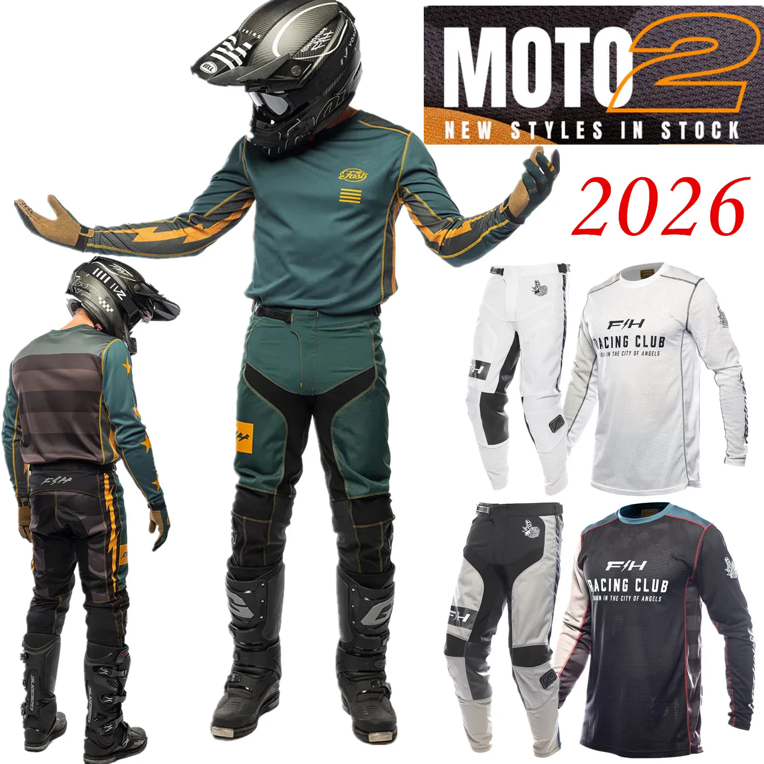 2026 fh Motocross Gear Set Top Shift MX Jersey Set Enduro Moto Suit Off Road Motorcycle Kit