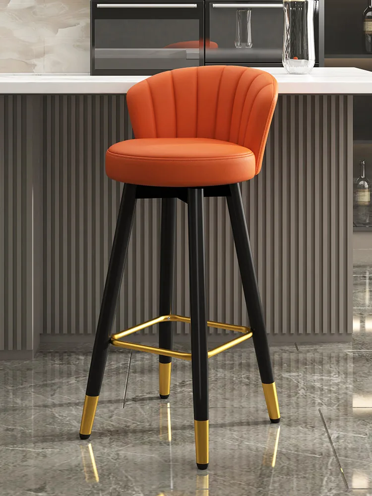 

Swivel Bar Chair Light Luxury High Foot Living Room Modern Simple Nordic Bar Stools for Kitchen Counter Stool Home Bar Furniture