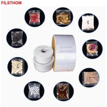 Rotolo di pellicola da imballaggio da 3 kg, materiale trasparente in PET composito PE, per macchine di sigillatura a caldo.