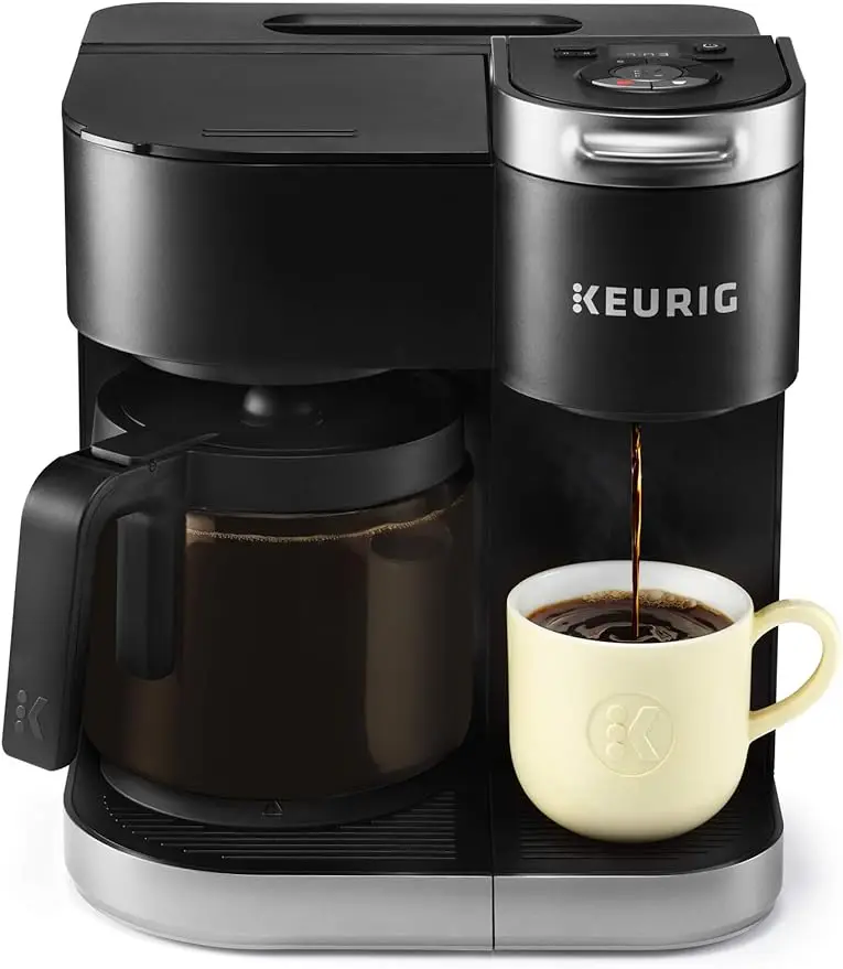 

Single Serve K-Cup Pod & Carafe Coffee Maker, Black
