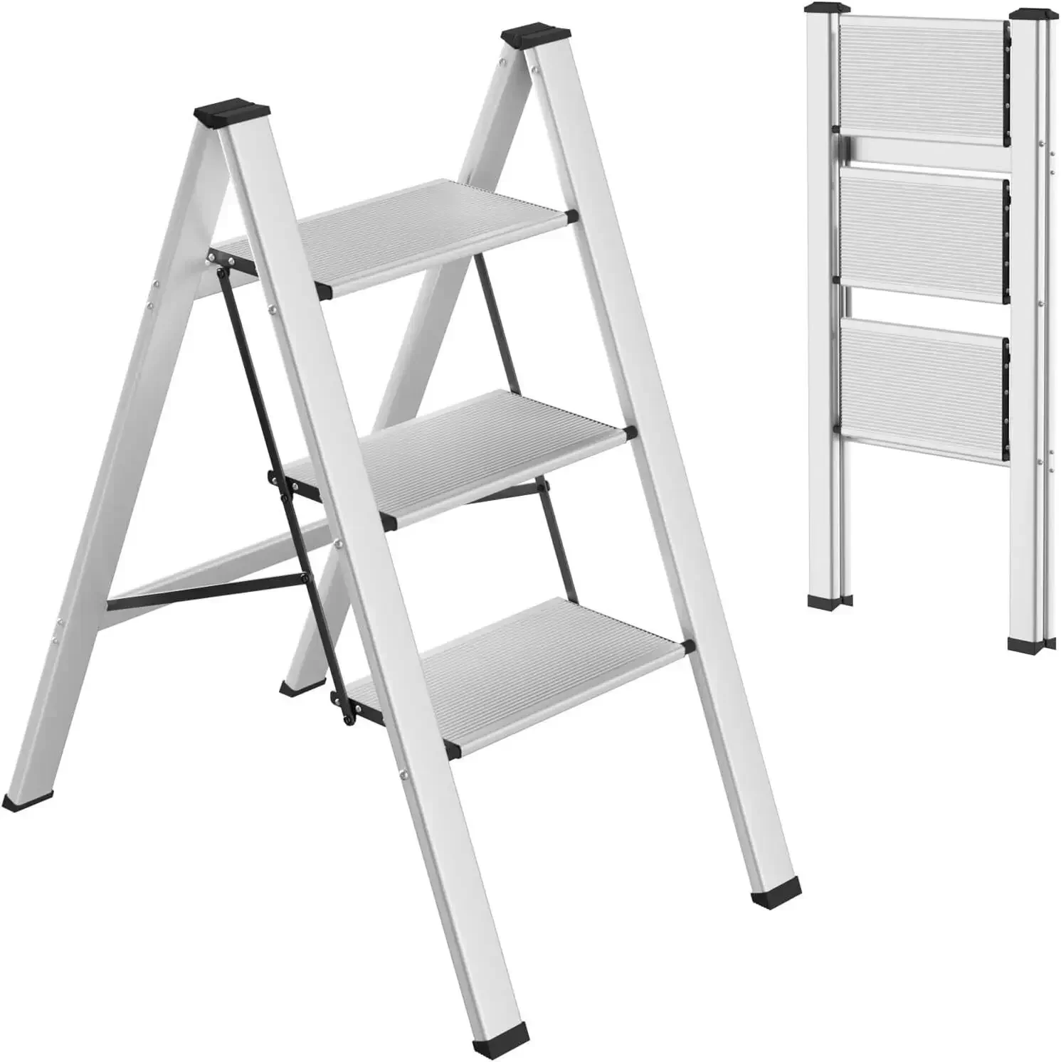 Silver 3 Step Ladder