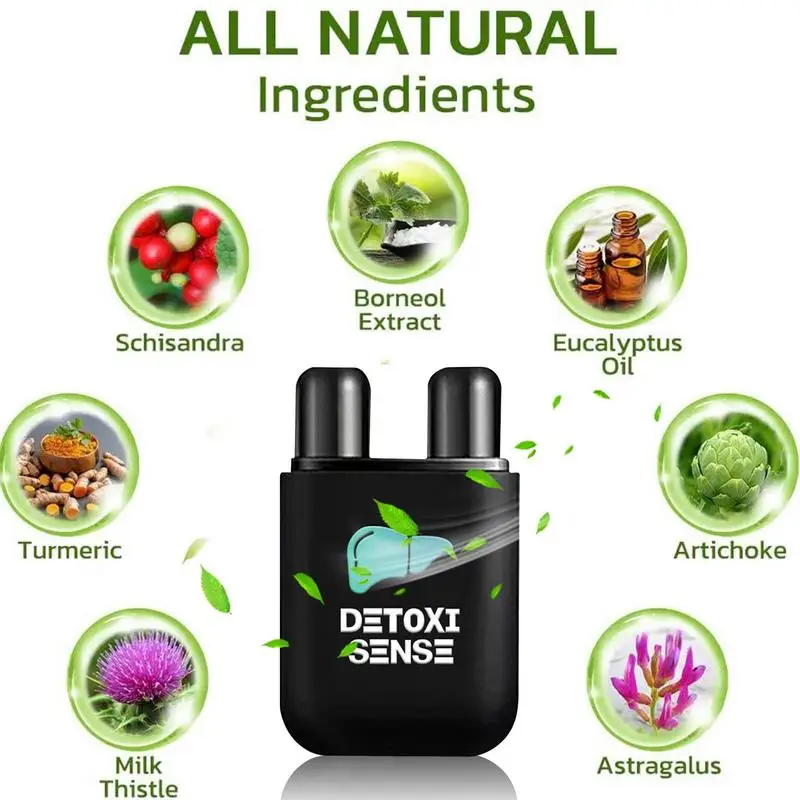 Liver Cleansing Nasal Herbal Box Lung Cleanse Stick Breath Support Improve Dryness Congestion nasal stick