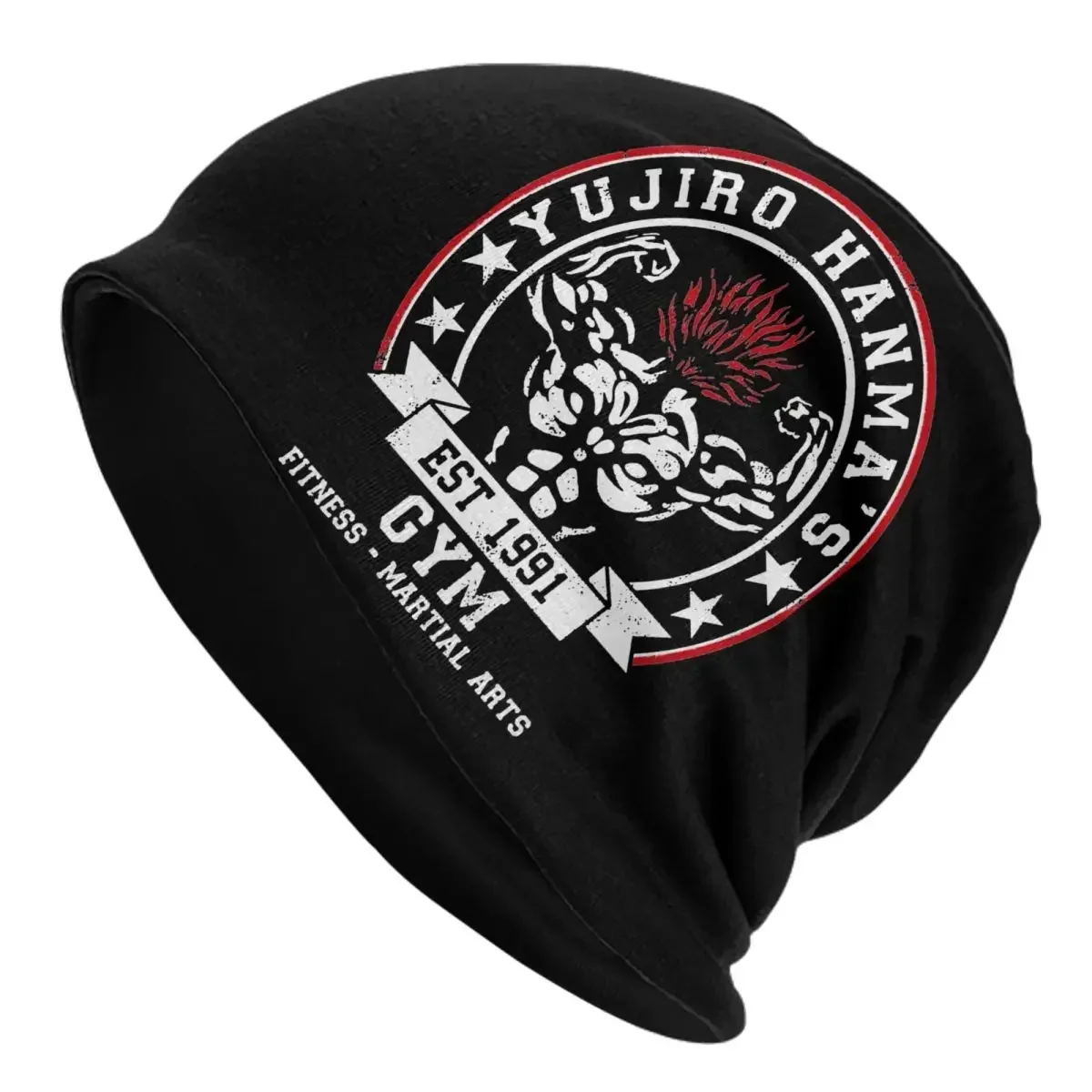 

Baki Hanma Anime Cap Yujiro Fashion Adult Outdoor Skullies Beanies Hat Spring Warm Dual-use Bonnet Knitted Hat