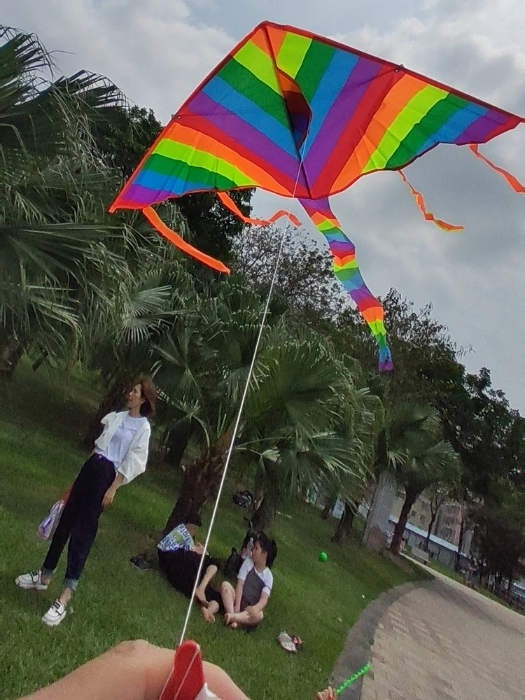 Long Tail Rainbow Kite