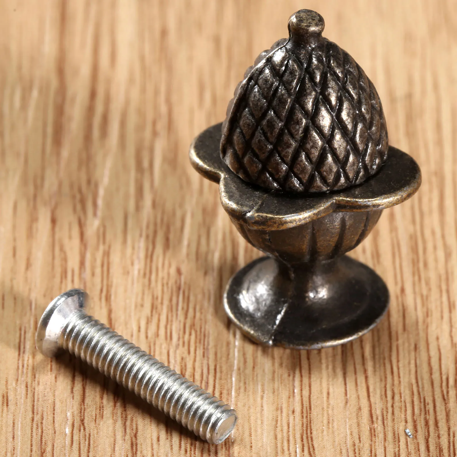 Metal Handle Pull Knob 5pcs 30*23mm Antique Bronze Single Hole screw Drawer Cabinet Dresser Cupboard Wardrobe Furniture Hardware furniture knobs