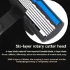 6-layer razor blade, men's stainless steel blade, classic water washed razor, sharp blade for clean shaving 6