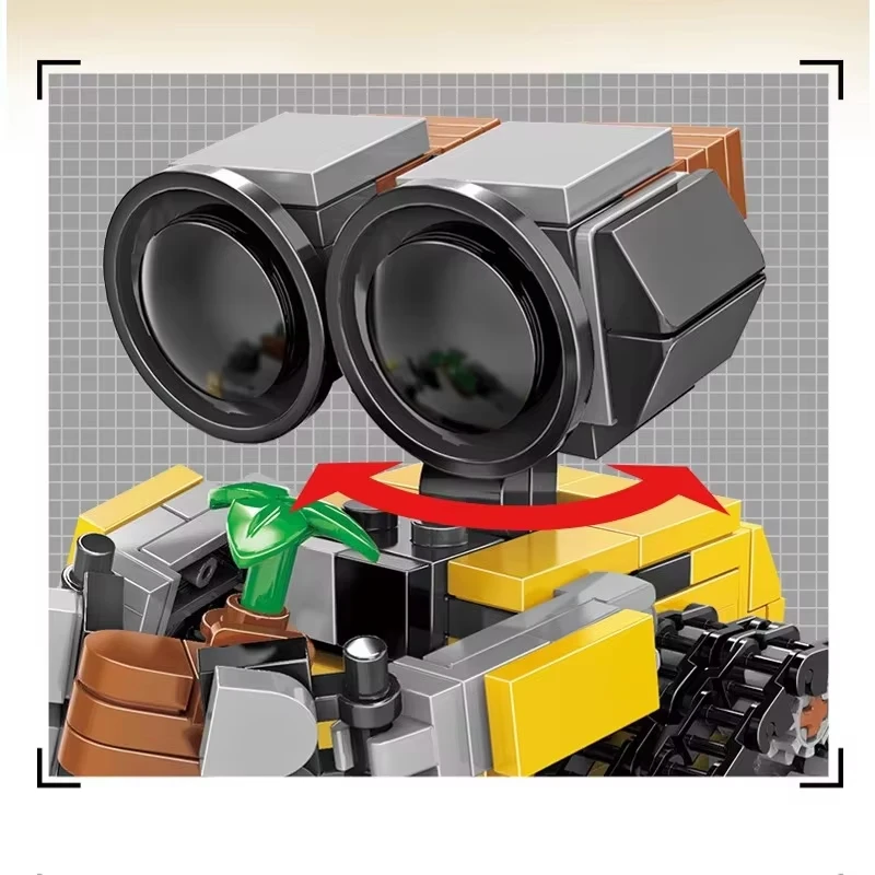 Mini Wally Building Blocks Kit MOC Multi Joint Movable Classic Movie Model Building Blocks Assembly Children's Toys Rising Gift - 2