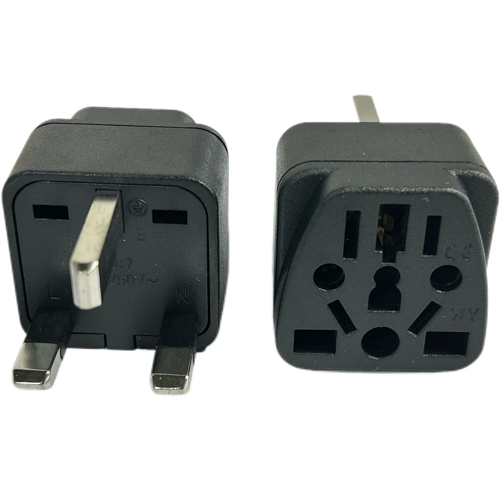 1pc Universal Israel Italy Swiss CN AU UK EU US to UK AC Power Socket Adapter Singapore Plug Travel Charger Converter 13A Type G