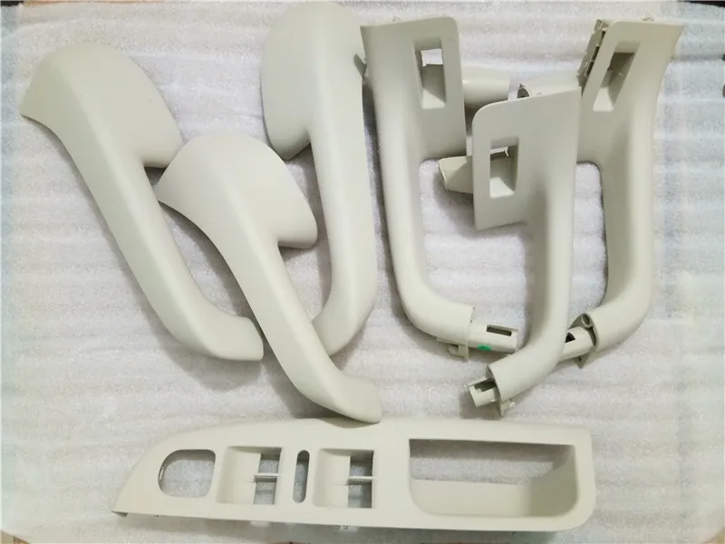 7 Units /Set 블랙 그레이 베이지 무료 배송 V W 골프 5 GT I MK5 제트 타 Sagitar 인테리어 도어 핸들 내부 팔걸이