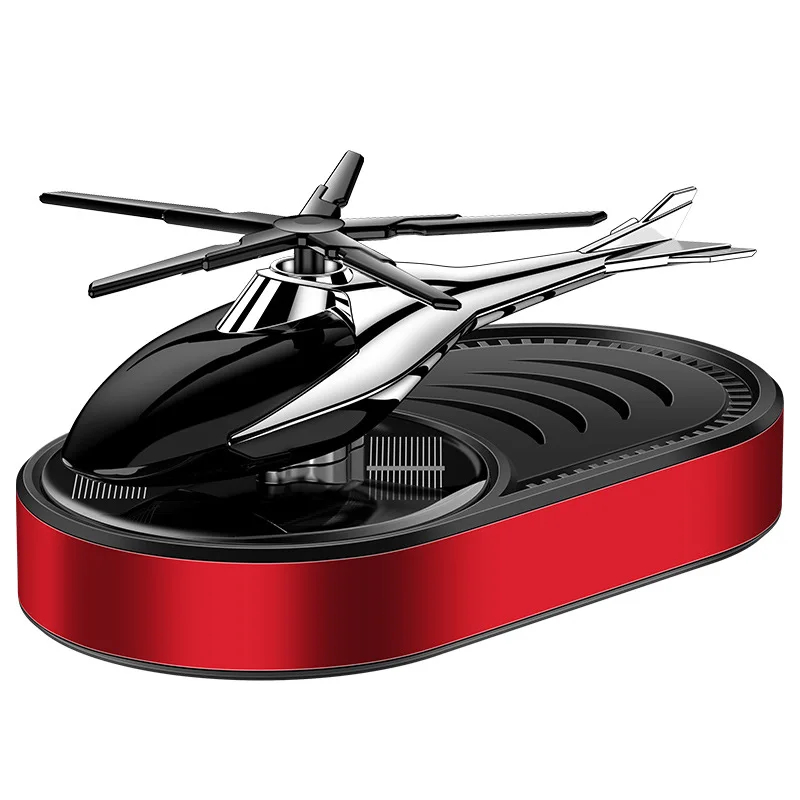 Car Helicopter Air Freshener Solar Power Plane Fragrance Diffuser