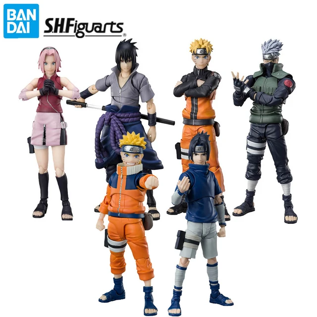 Naruto F Sasuke Sakura Figure  Sh Figuarts Naruto Shippuden - Stock Bandai  Original - Aliexpress