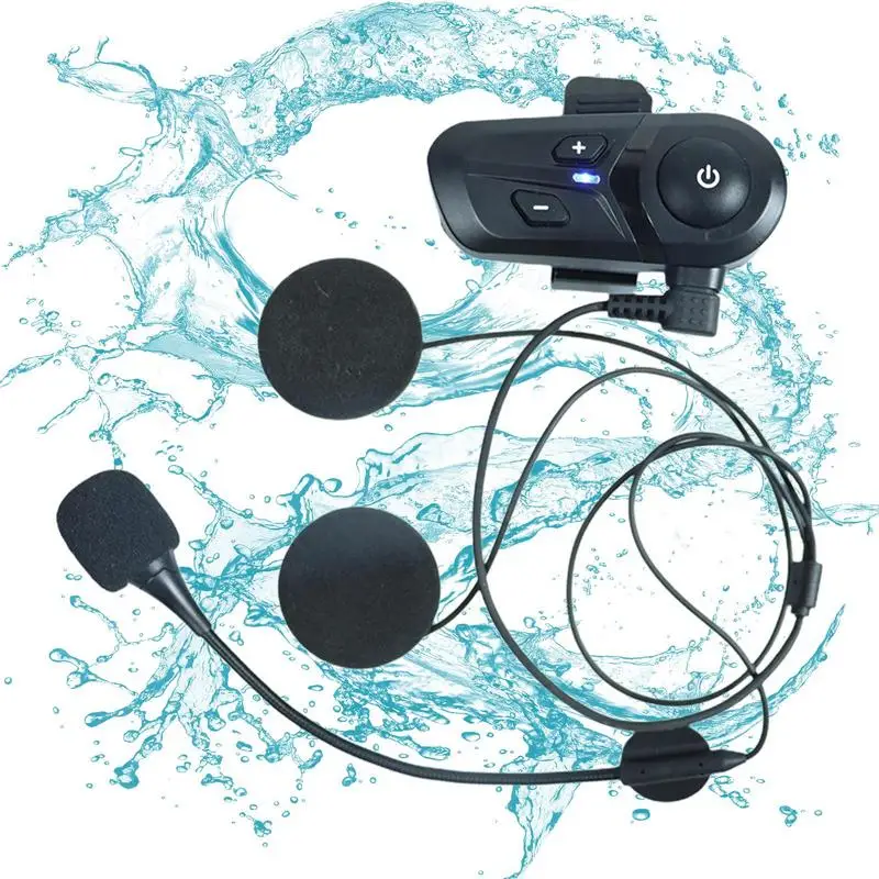 

Беспроводная гарнитура IPX67 для мотоцикла, Интерком, мотоциклетная шляпа, динамик, двухкомпонентный динамик, передняя и задняя Встроенная комбинация