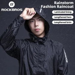 ROCKBROS Men's Reflective Waterproof Cycling Windbreaker Jacket - EUR - L (YPY013BK)
