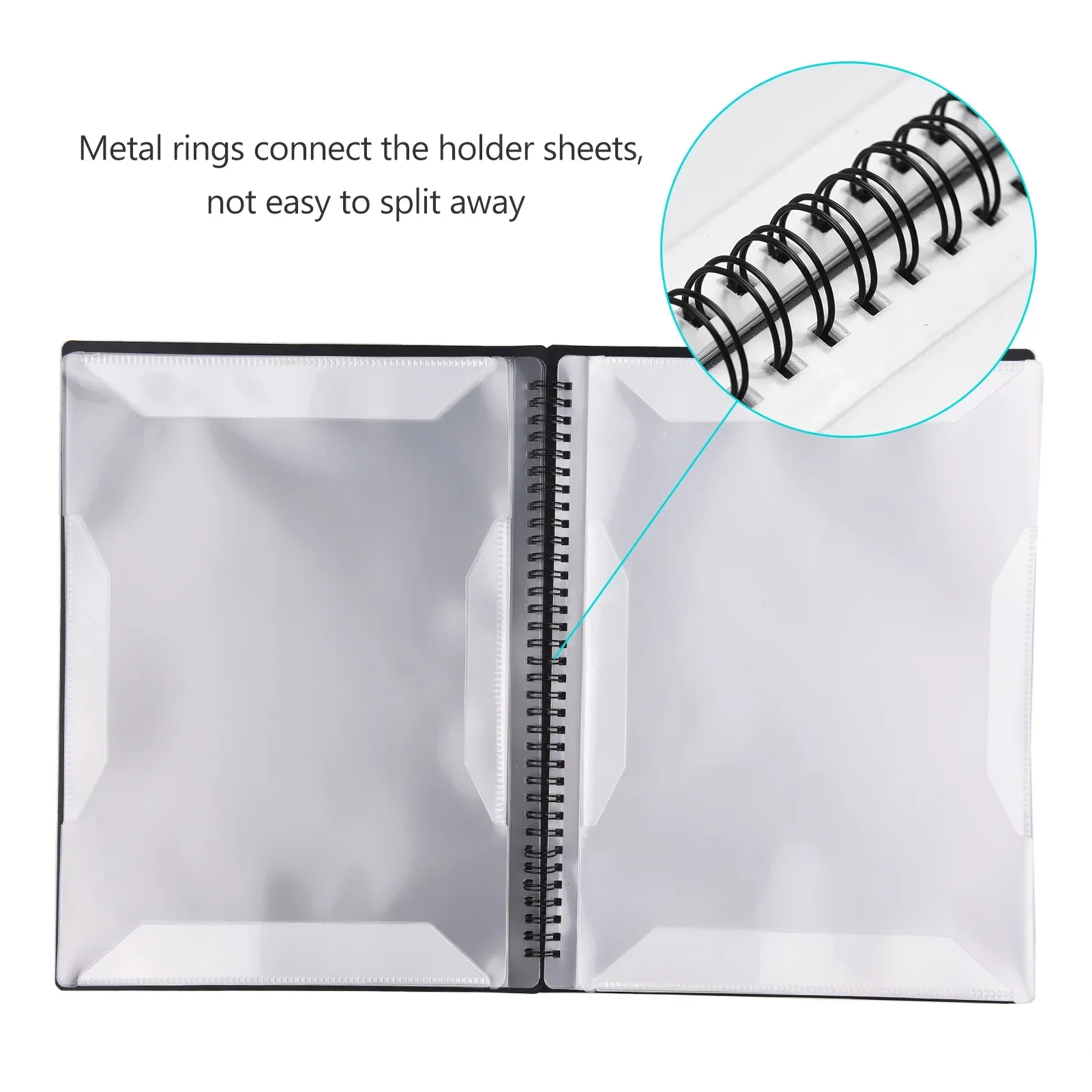 Deluxe Music Score Holder with 40 Pockets - A4 Size Document Organizer Folder