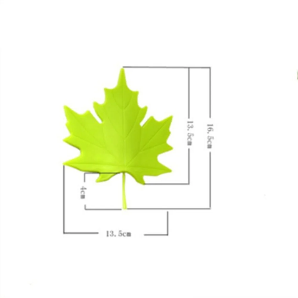 Practical Kid Baby Creative Maple Leaf Shape Finger Safety Door Stopper Stops Protector Wedge Door Catcher Block Home Decor door stopper