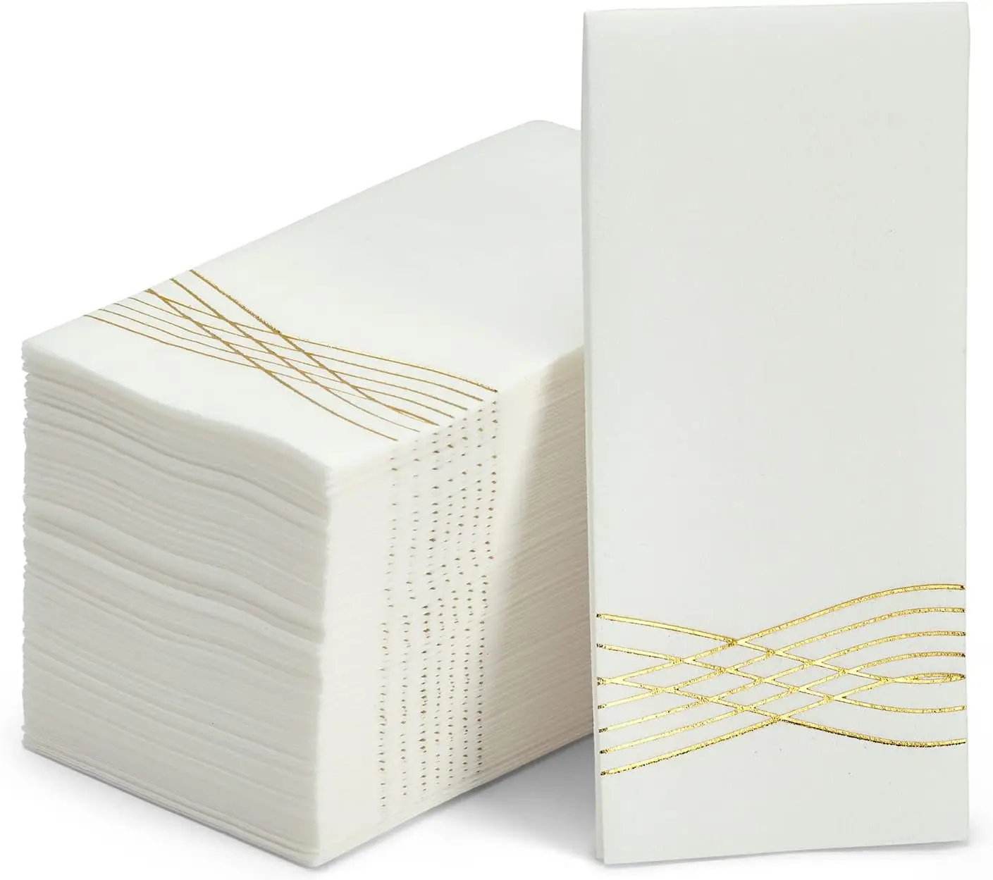100PCS Metallic Foil Paper Napkins For Wedding Party Dinner