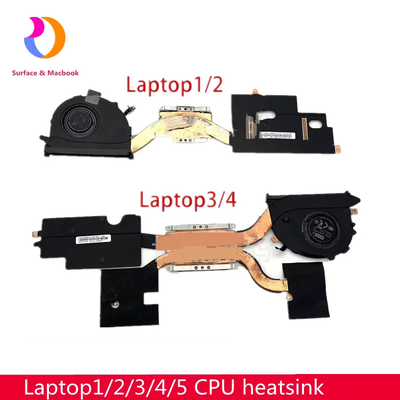 Microsoft Surface Laptop1/2/3/4 팬 모듈 CPU 냉각 팬 쿨러 Radiator1769 1872 1979 1867 1950 용 기존 방열판