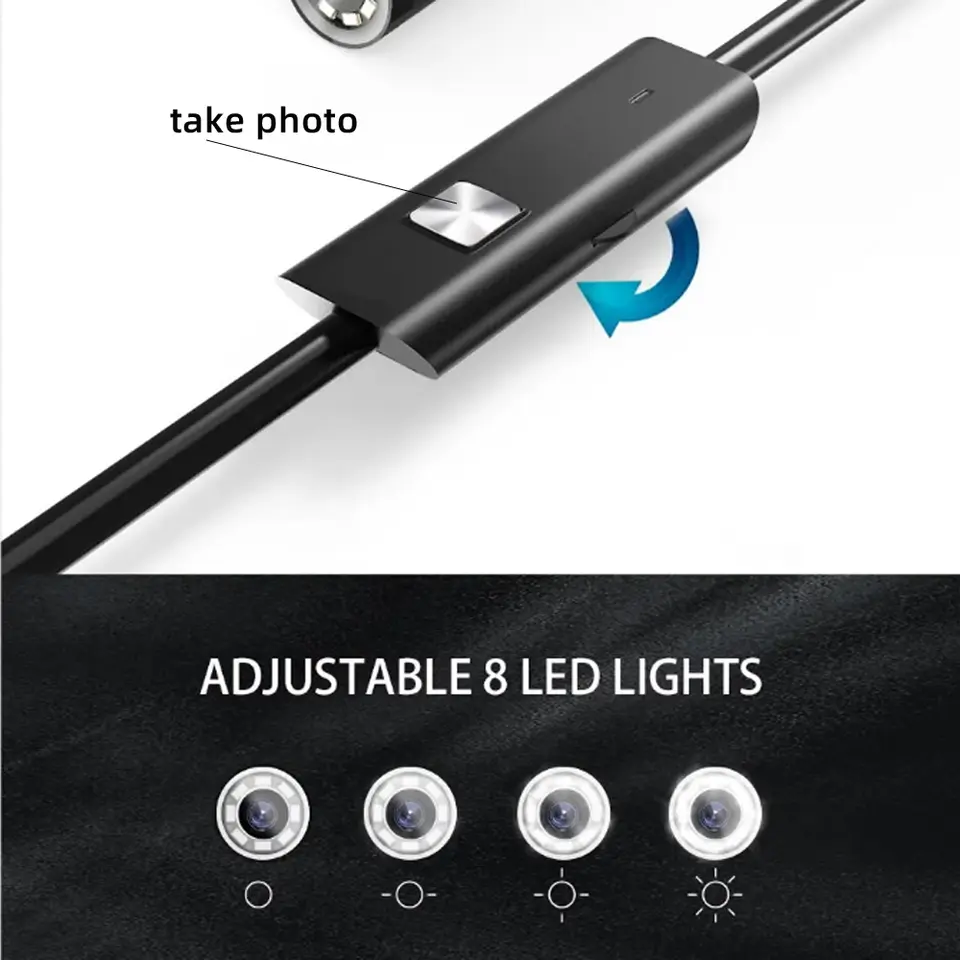 HD1920P Endoscope Inspection Camera Type-C Mini Inspection Camera IP67 Car Sewer Pipeline Borescope for Android IOS iphone image 5