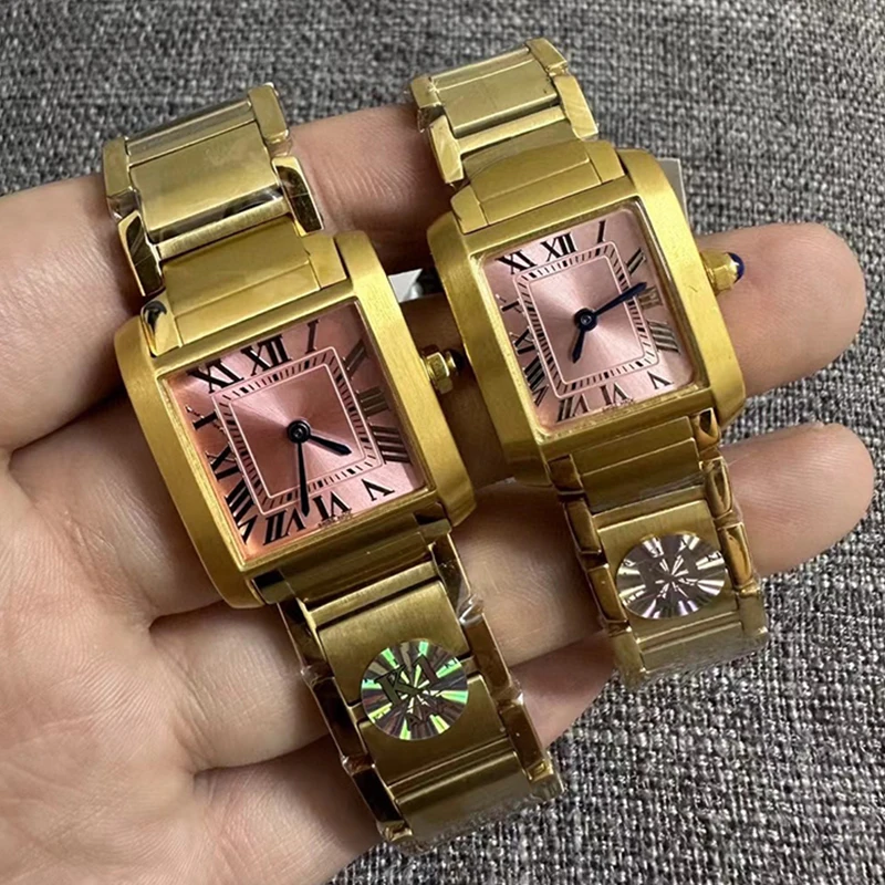 

Designer tank series stainless steel case color dial sapphire glass quartz watch 2024 women's new watch fashion luxury watch