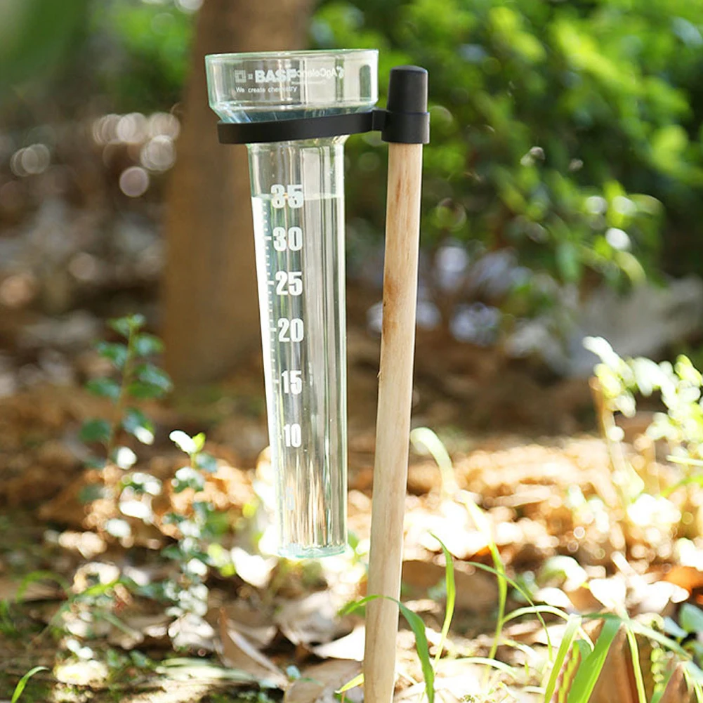 Plastic Transparent Rain Gauge for Outdoor Yard Rainfall Measurement