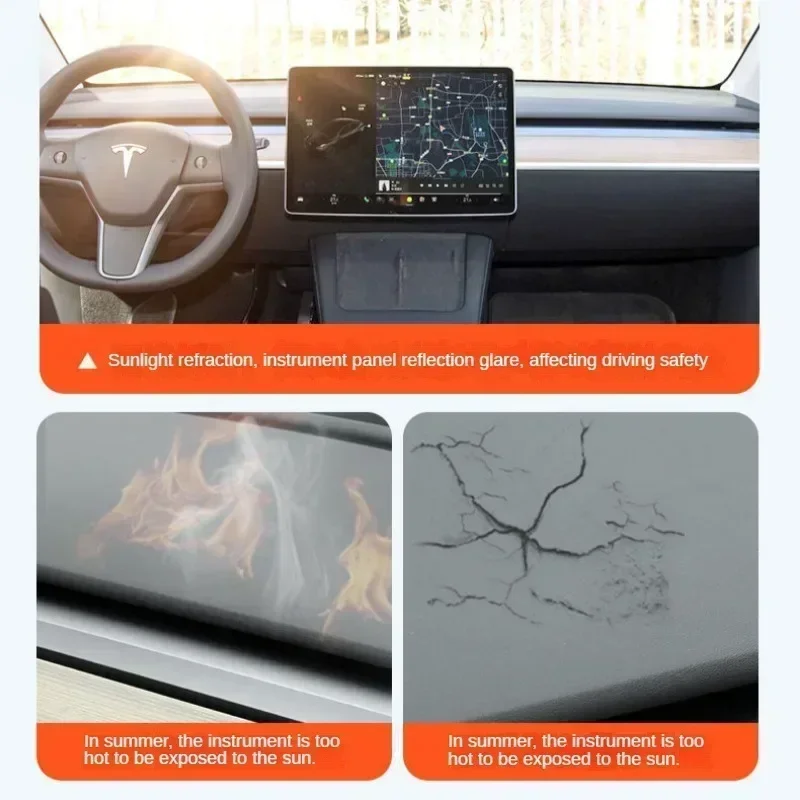 Dark Pad Sun Shade for Car Center Console