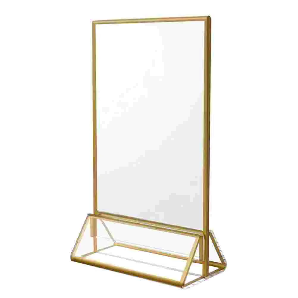Photo Label Holders Desk Card The Menu Clear Display Stand Desktop Sign Board Acrylic Signs