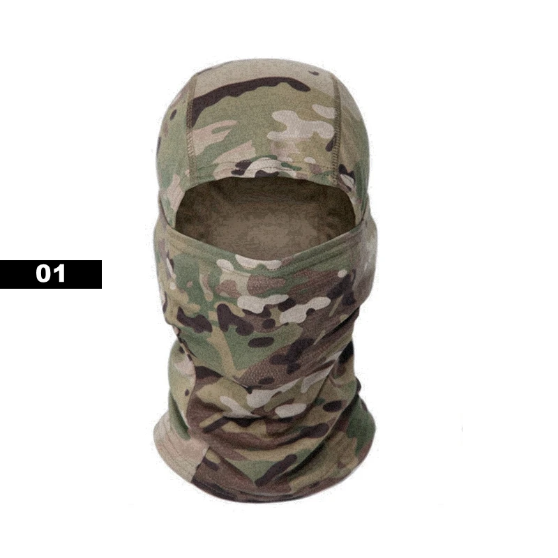 Enhanced Tactical Balaclava Sun Hat Set - Full Face Protection with Camouflage Design