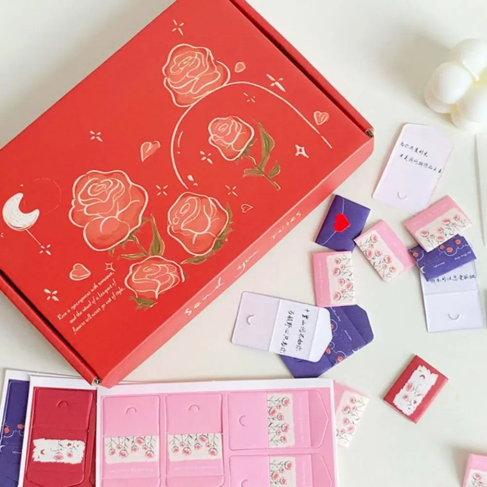 99가지 약속/축복/할일 목록 미니 러브레터 카드 세트, 수제 DIY 서프라이즈 선물, 사랑의 메시지 종이 공예품