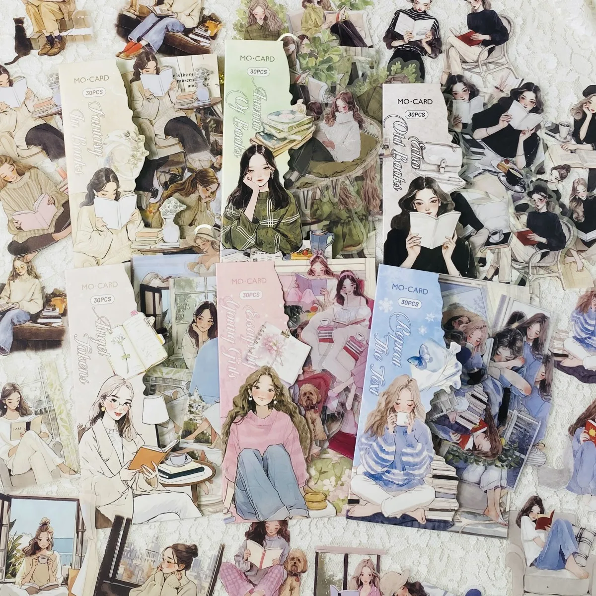30개 빈티지 PET 스크랩북 스티커, 스크랩북킹, 정크 저널, 공예 장식, 노트북 장식 스티커