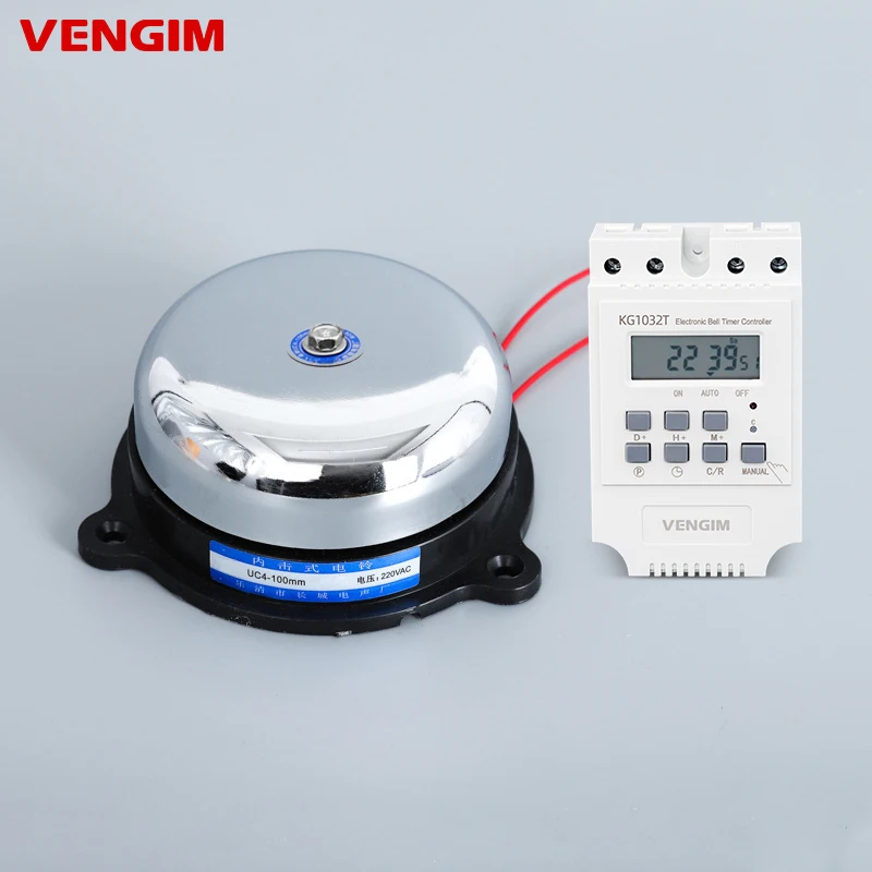 Sino Elétrico Automático para Escola ou Fábrica Temporizador de Anel Controlador Chamada de Apartamento Campainha em em em em 220v