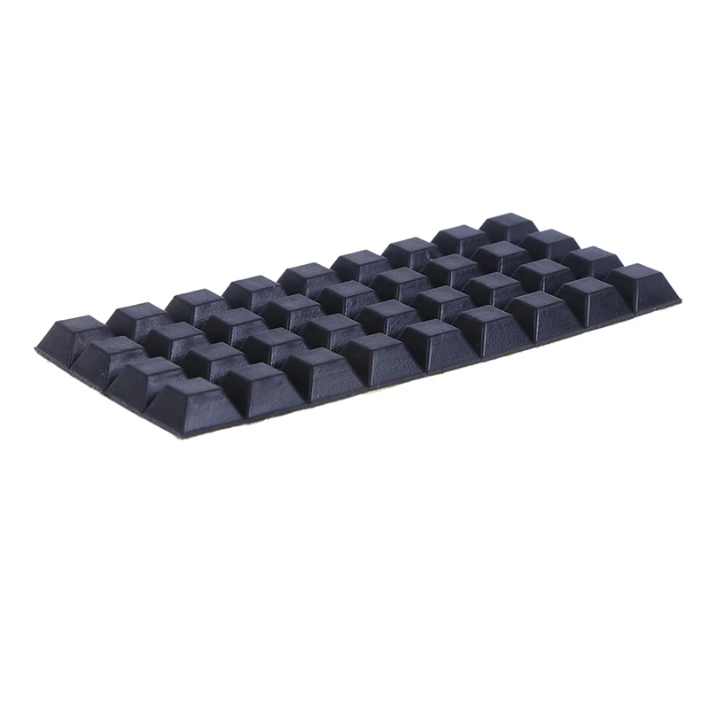 40Pcs Square Rubber Feet Self-Adhesive Bumper Door Stop Furniture Pads