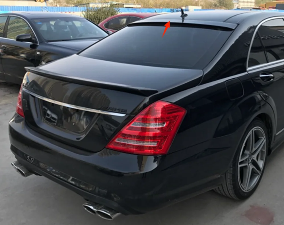 

ABS Glossy Black Roof Spoiler Wing Lip For 2007-2013 Mercedes Benz S-Class W221 Sedan 4-Door