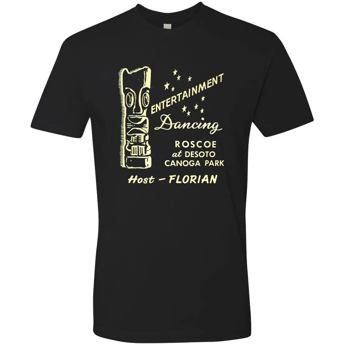 Ristorante Tiki Bar T Shirt Tee Retro Hula Rum Mug Roscoe Desoto Florian
