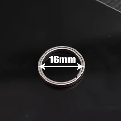 Titanium Alloy Matte Grey Detachable Key Ring - Sleek & Durable Key Accessory - 1pcs (16mm)