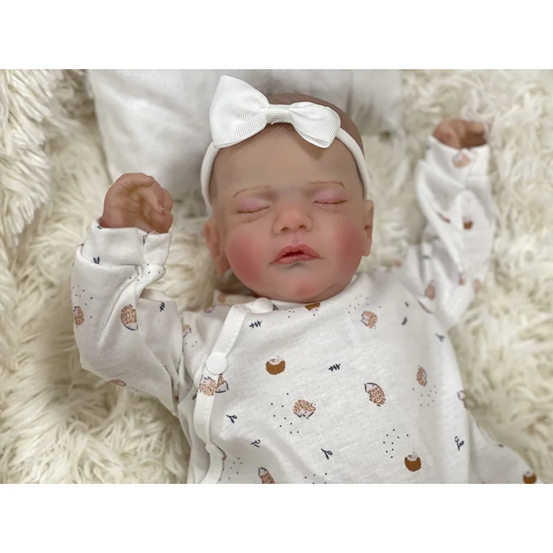 

48CM Sam Lifelike Newborn 3D Skin Hand Detailed Painted Skin Visible Veins Reborn High Quality Doll