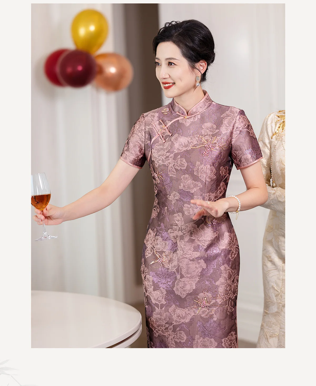 Yourqipao ߱ Ӵ ȥ ġĿ 巹  2025 Ŷ Ӵ ȥ մ Qipao