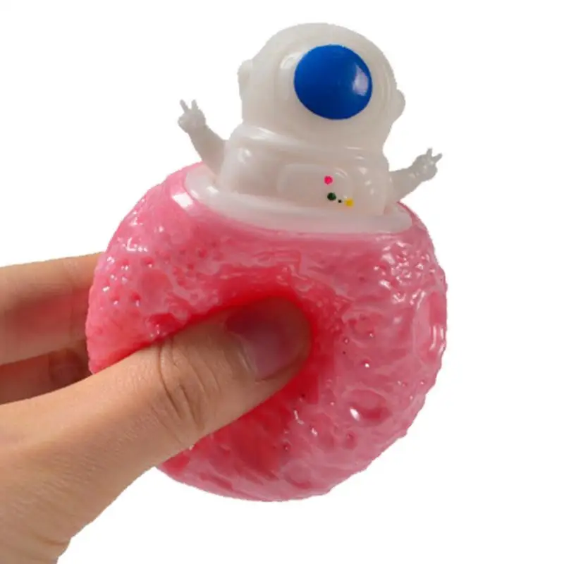 

Hand Exercise Vent Cup Spaceman Sensory Fidget Stretch Ball Unique Creative Tear Resistant Stretchy Squeeze Ball Fidget Toy