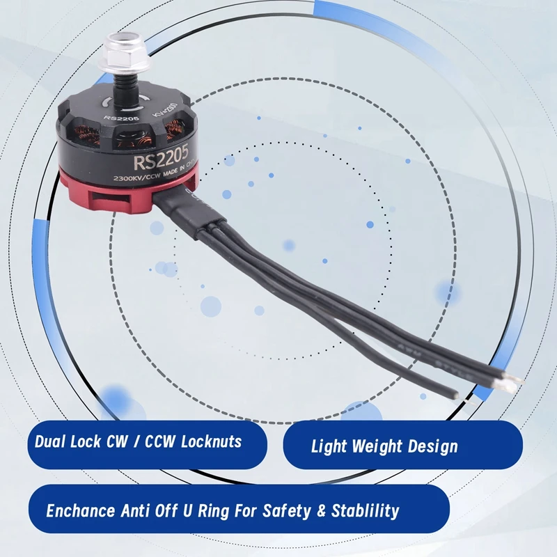 XTECH RC RS2205 2205 2300KV CW CCW Brushless Motor For 2-6S 20A/30A/40A ESC FPV RC QAV250 X210 Racing Drone Multicopter